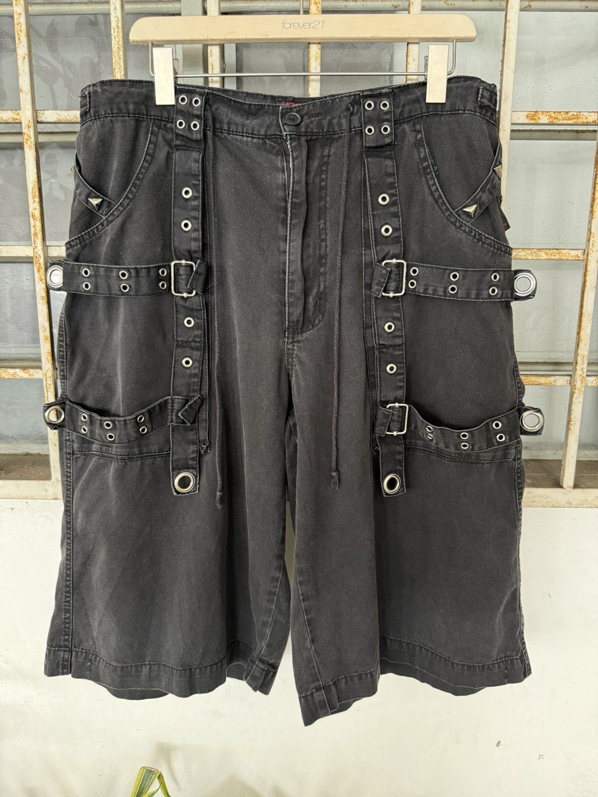 image of Tripp Nyc Spiked Chained Punk in Black, Men's (Size 34)