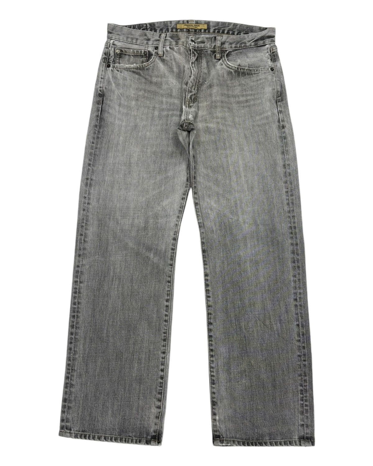 Undercover × Uniqlo BAGGY🔥DISTRESSED DENIM S-003 FADED GREY BAGGY JEANS Size US 34 / EU 50 - 7 Thumbnail