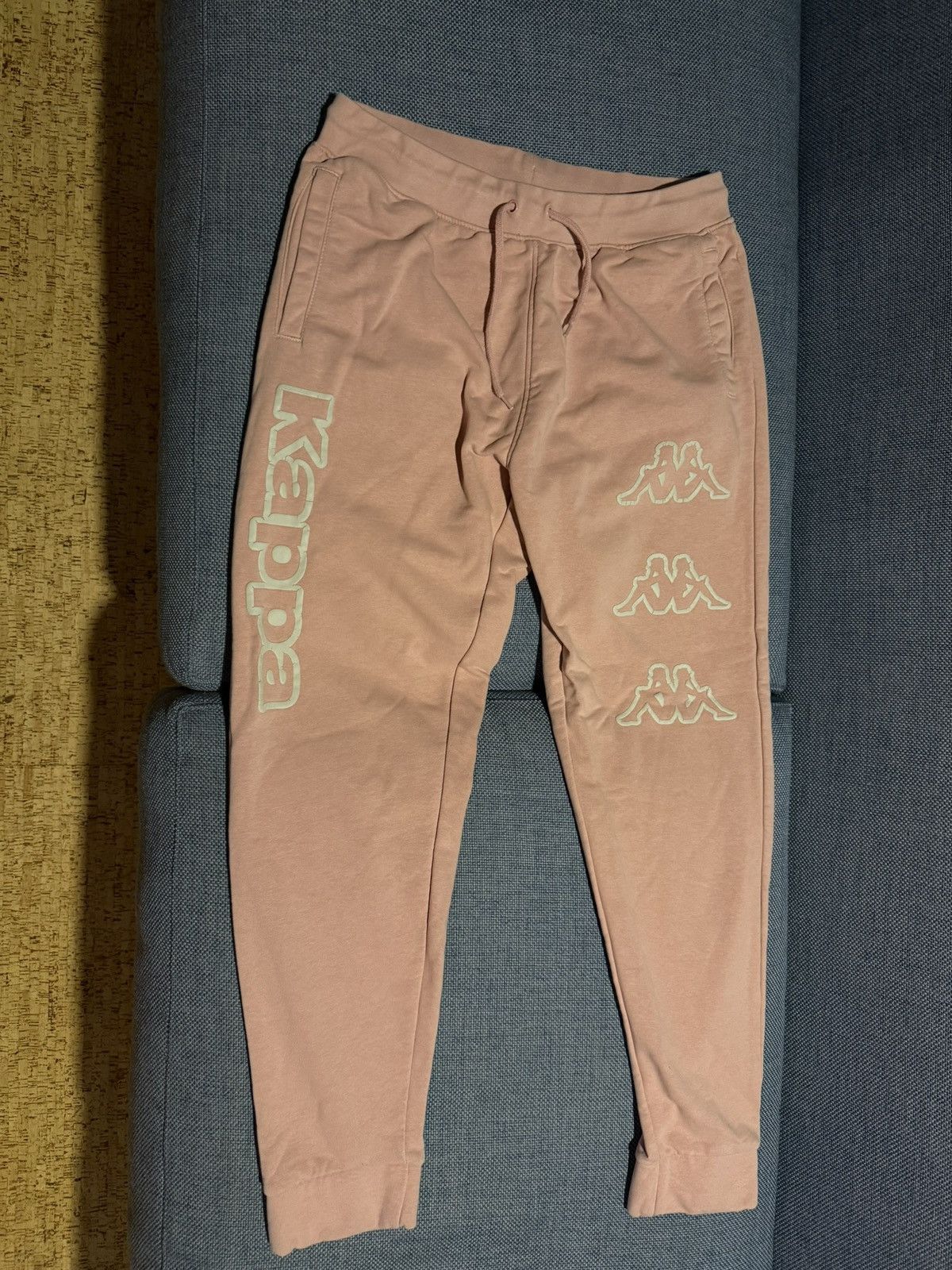 Kappa Kappa Light Pink Joggers XL. Logo Arsyx Sweatpants Size US 33 - 2 Thumbnail