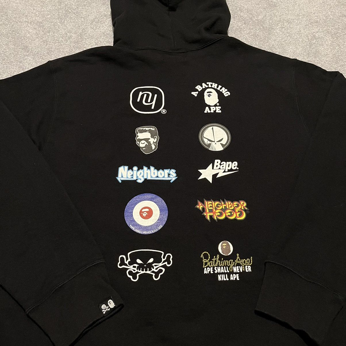 Bape × Neighborhood A Bathing Ape Bape Neighborhood Relaxed Fit Pullover Hoodie Size US XL / EU 56 / 4 - 4 Thumbnail