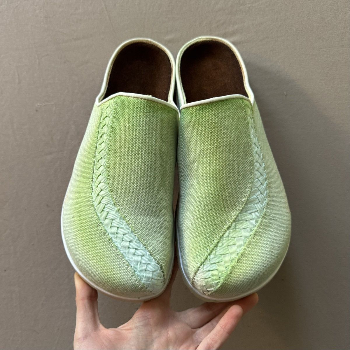 Other date me just for practice canvas leather clogs Size US 10 / IT 40 - 5 Thumbnail