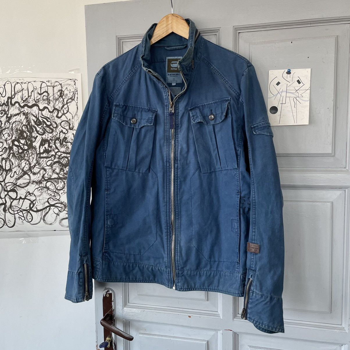 G-Star × Vintage Vintage Avantgarde G-Star Distressed G-Star RAW Sz L Size US L / EU 52-54 / 3 - 2 Thumbnail