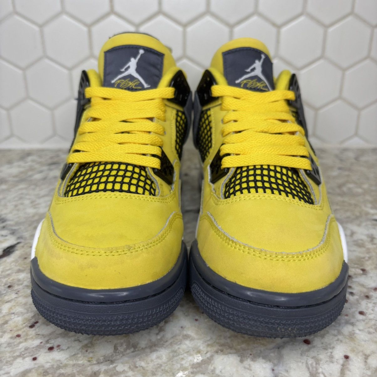 Jordan Brand Size 5.5-Jordan 4 Lightning (2021) CLEAN NO BOX SHIP ASAP Size US 5.5 / EU 38 - 3 Thumbnail