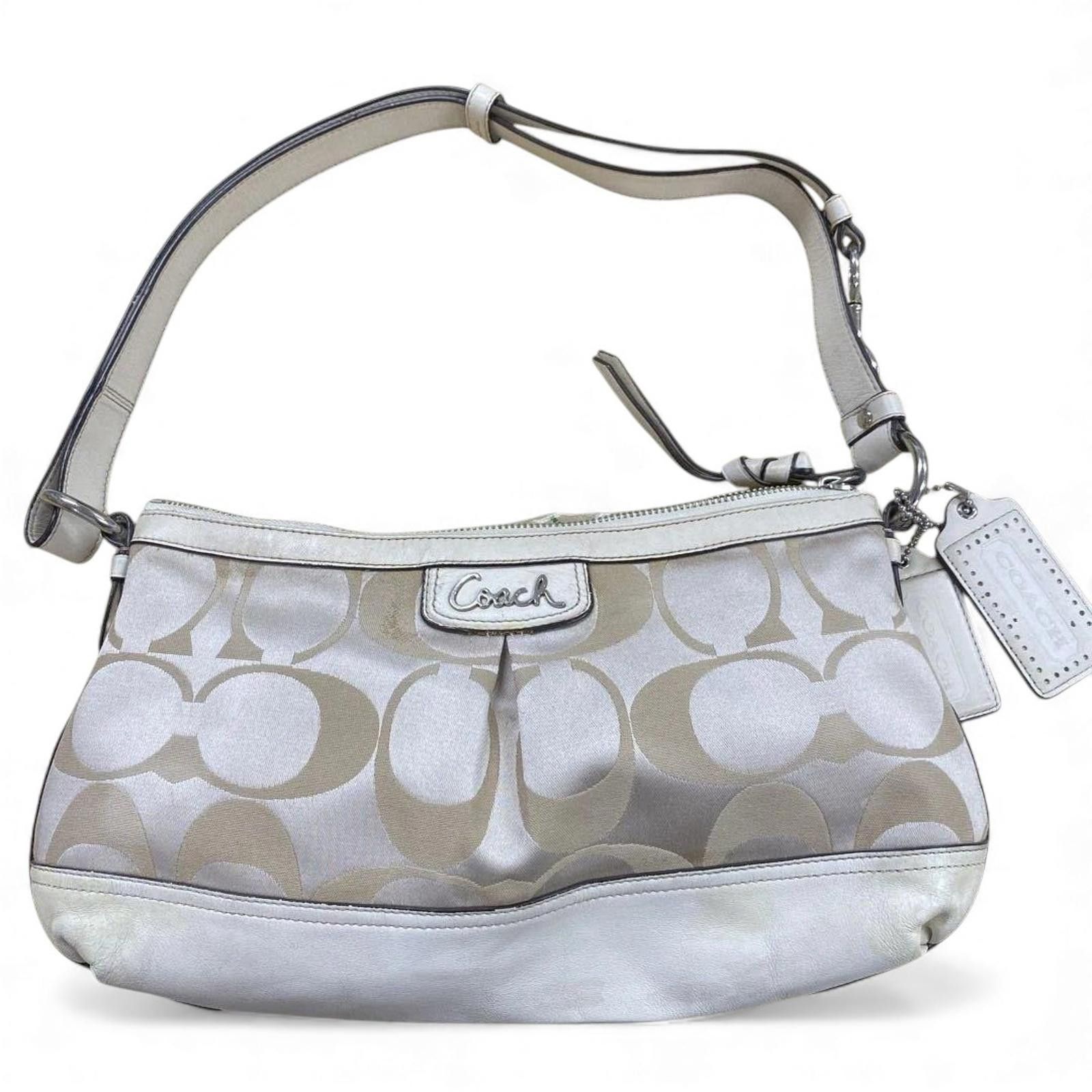 Coach Coach - Signature Canvas and Leather Shoulder Bag Size ONE SIZE - 2 Thumbnail