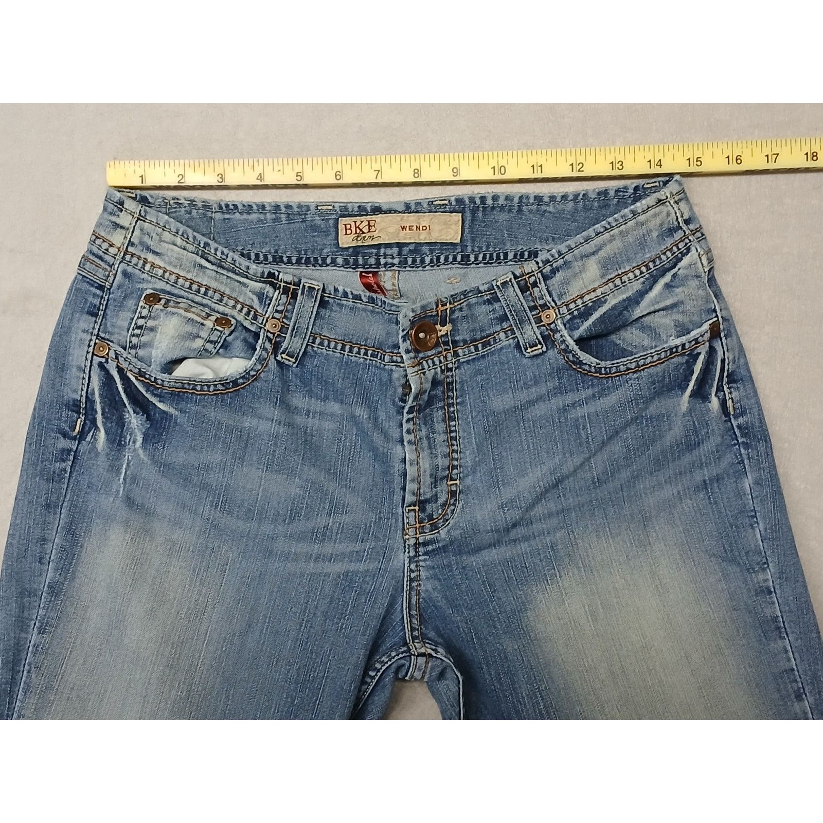 Other BKE (30x29.5) Wendi Stretch Boot Cut Blue Denim Jeans Size 30" / US 8 / IT 44 - 2 Thumbnail