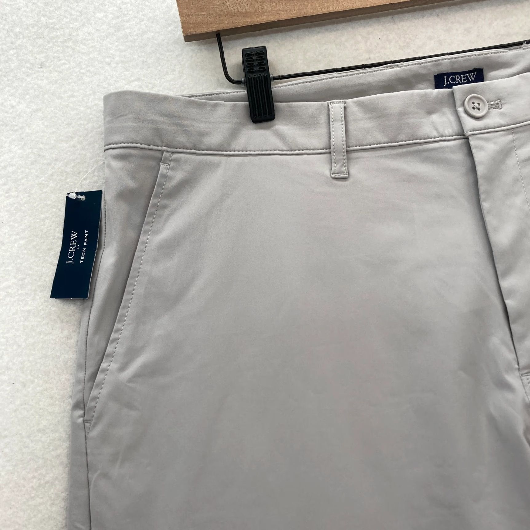 J.Crew J.Crew Flex Tech Pants Mens 36x30 Slim Straight Leg Gray Stretch Lightweight Size US 36 / EU 52 - 3 Thumbnail
