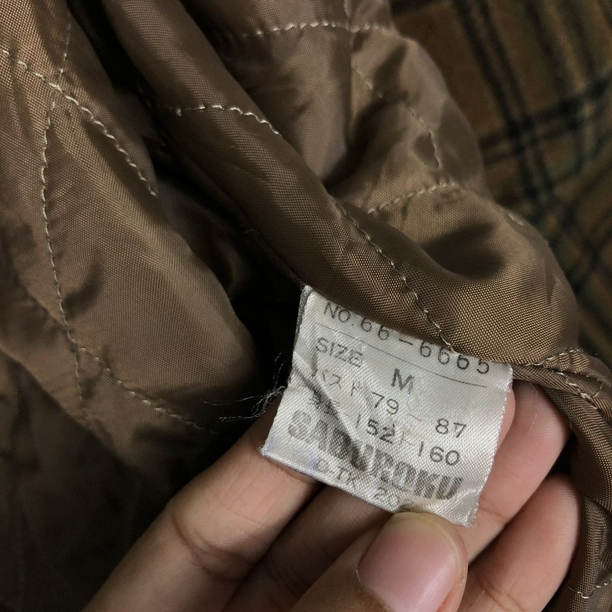 Japanese Brand 🔥VINTAGE CROPPED WOOL BIKER JACKET SABUROKU TARTAN DESIGN Size US M / EU 48-50 / 2 - 21 Thumbnail