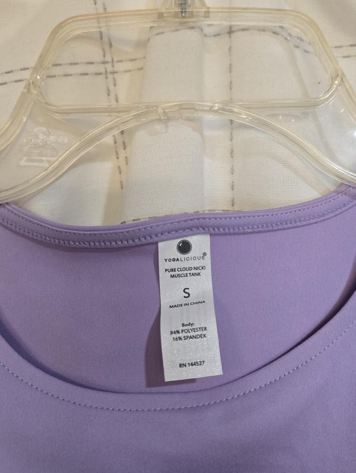 Other Yogalicious Pure Cloud Nicki Muscle Cropped Tank Top Size S / US 4 / IT 40 - 3 Thumbnail