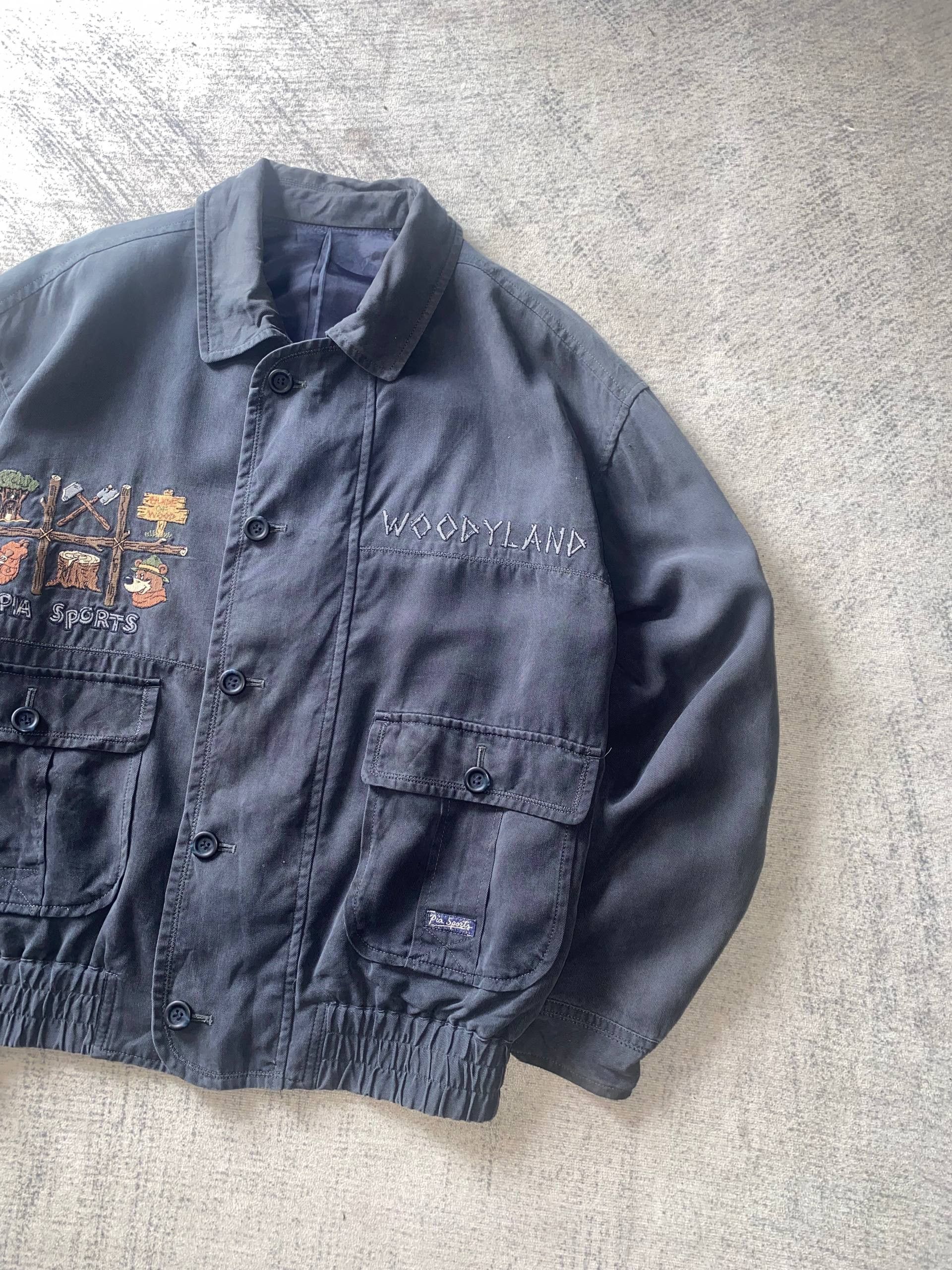 Gear for Sports Vintage Pia Sports Woodyland Boxy Bomber Jacket Size US M / EU 48-50 / 2 - 2 Thumbnail