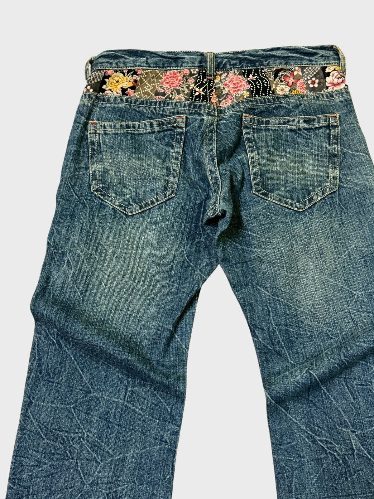 Japanese Brand VINTAGE RARE JAPANESE FLORAL DESIGN PROLETA RE ART STYLE Size US 28 / EU 44 - 11 Thumbnail