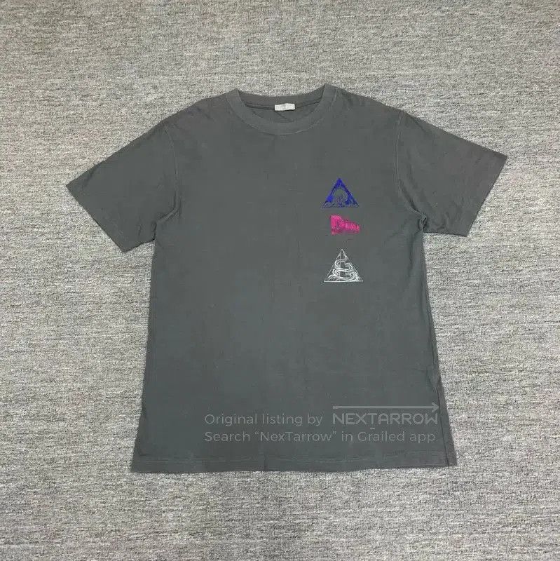 Dior Dior Gray Cotton Women's T. Size L / US 10 / IT 46 - 1 Thumbnail
