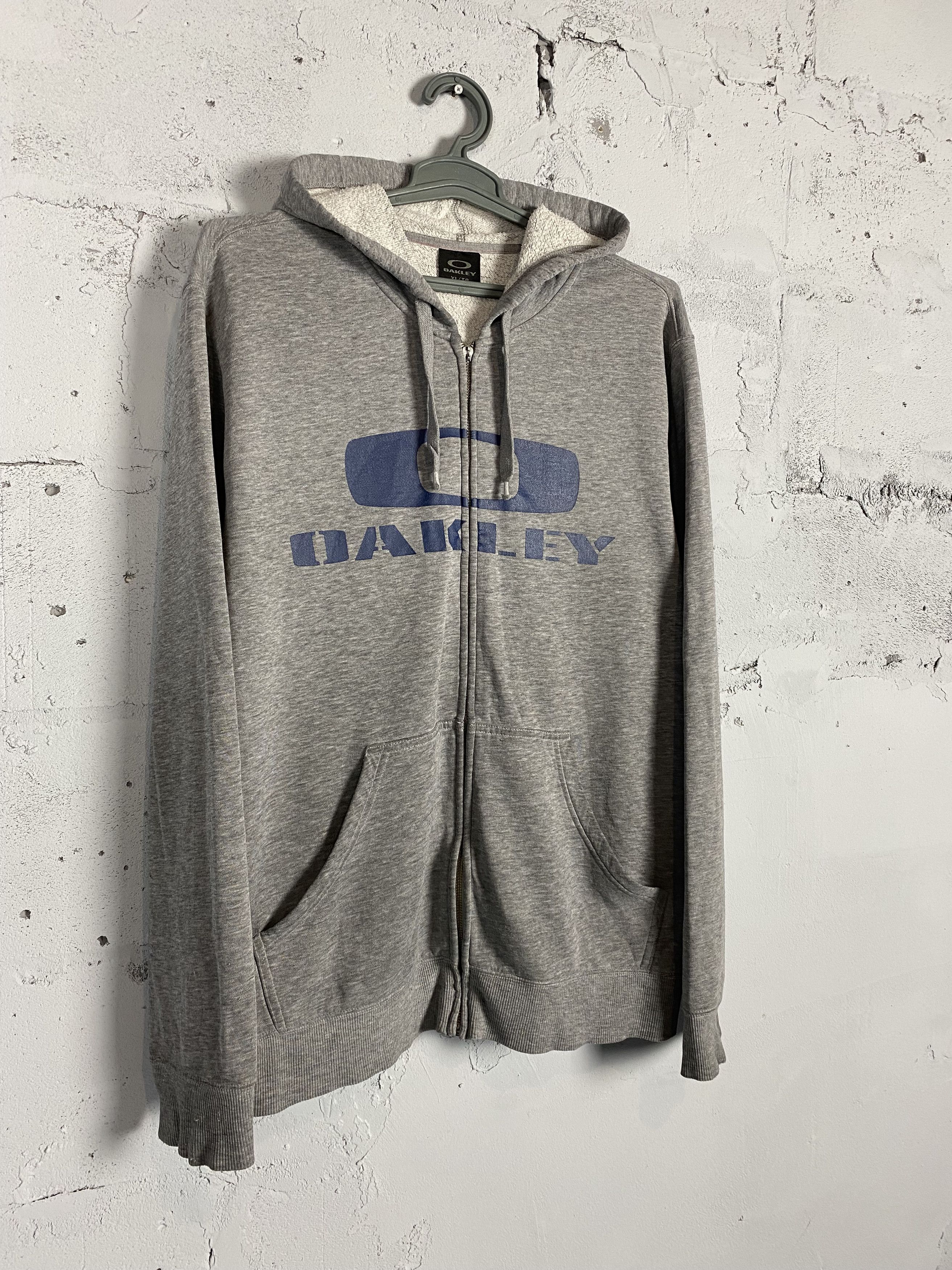 Oakley × Vintage Gorpcore Y2K Vintage Oakley Big Logo Iconic Zip Hoodie Size US L / EU 52-54 / 3 - 2 Thumbnail