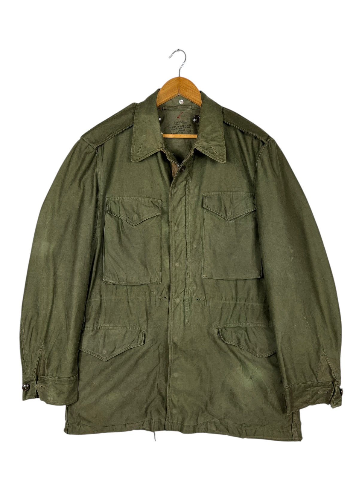 Vintage 🔥 50s Vintage M51 Reading Mfg. Field Jacket Long Small Size US S / EU 44-46 / 1 - 4 Thumbnail