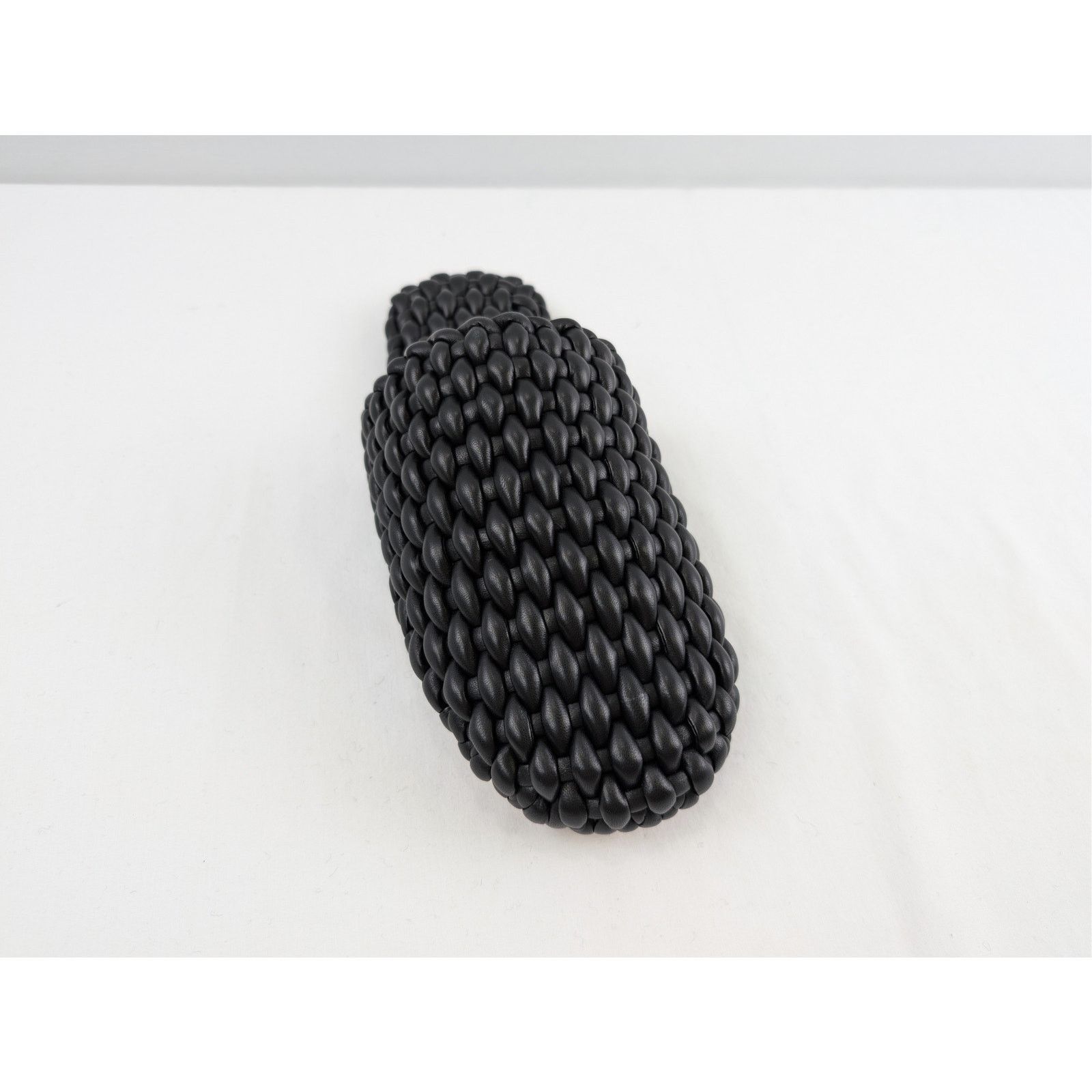 Bottega Veneta o1rshd1 Rubber Cloud Weave Squid Slipper in Black 41 Size US 8 / EU 41 - 3 Thumbnail