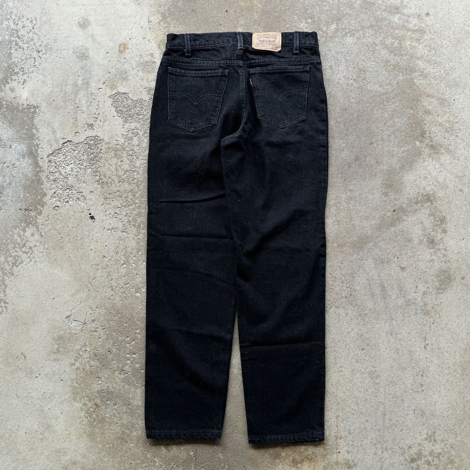 Levi's 90s Levi's 550 Black Jeans ERD Grunge Chrome Skater Size US 29 - 1 Thumbnail