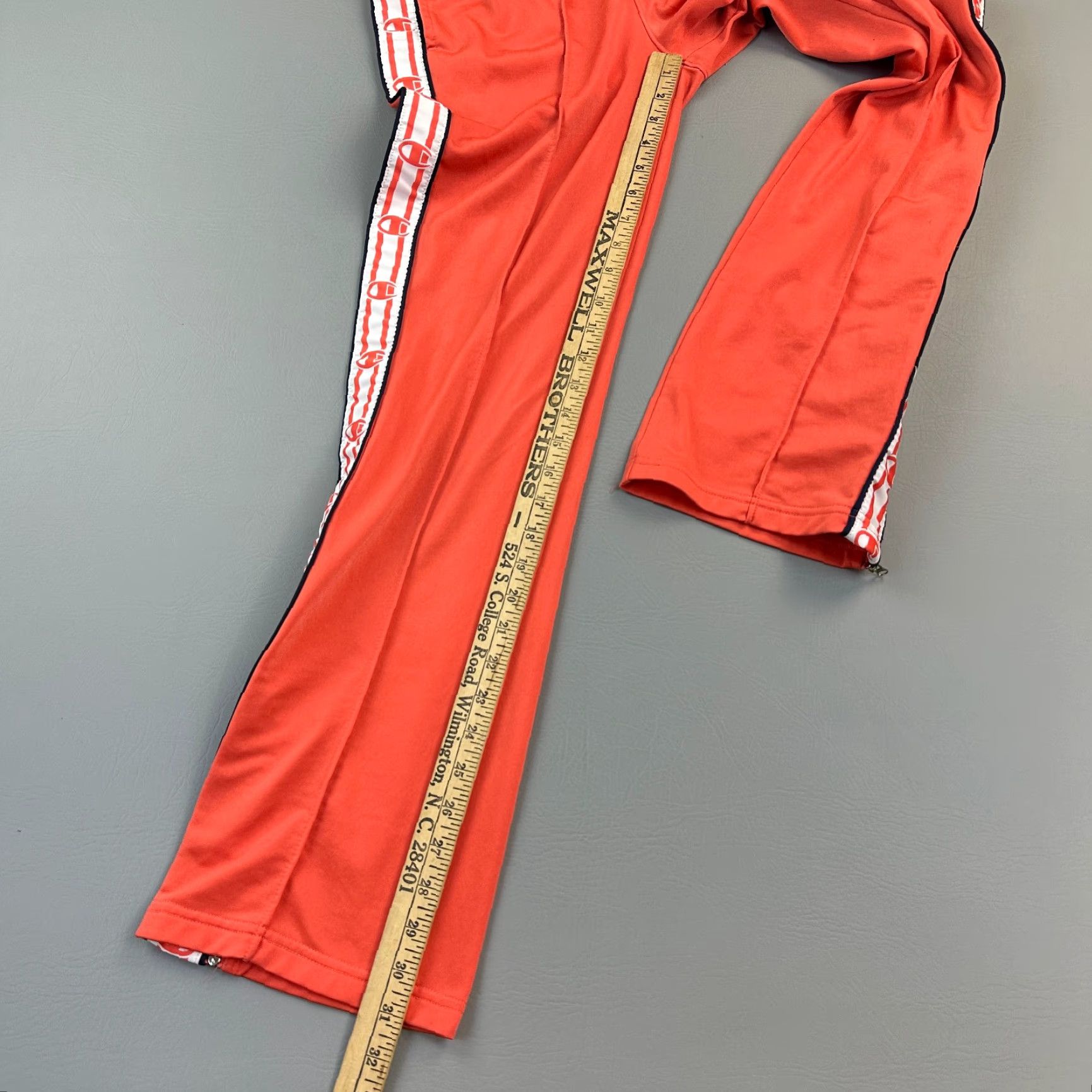 Champion Champion Track Pants Women's XS Paprika Logo Tape Ankle Zip Pull On Active Size 26" / US 2 / IT 38 - 4 Thumbnail