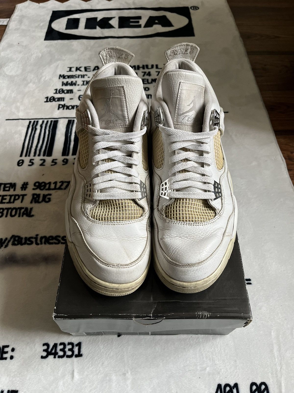 Jordan Brand × Nike Jordan 4 pure money 2006 Size US 12.5 / EU 45-46 - 2 Thumbnail