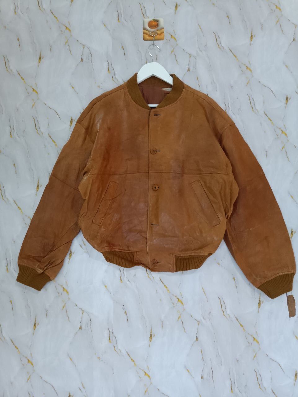 Genuine Leather BEAUX LEATHER JACKET Size US XL / EU 56 / 4 - 1 Thumbnail