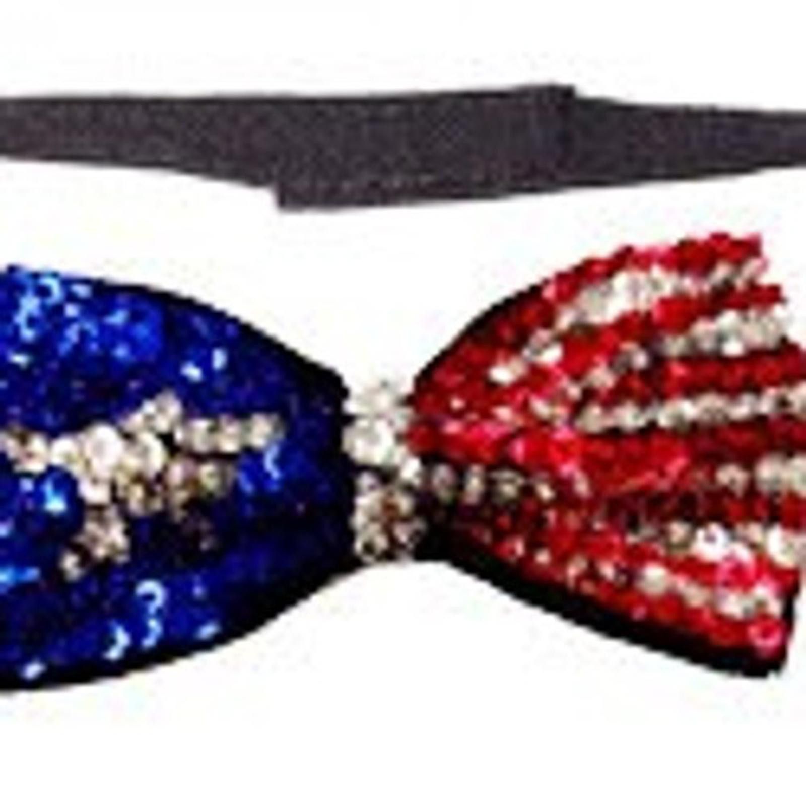 Stars & Stripes Sequin Bow Tie USA STARS & STRIPES Adult Unisex Size ONE SIZE - 1 Preview