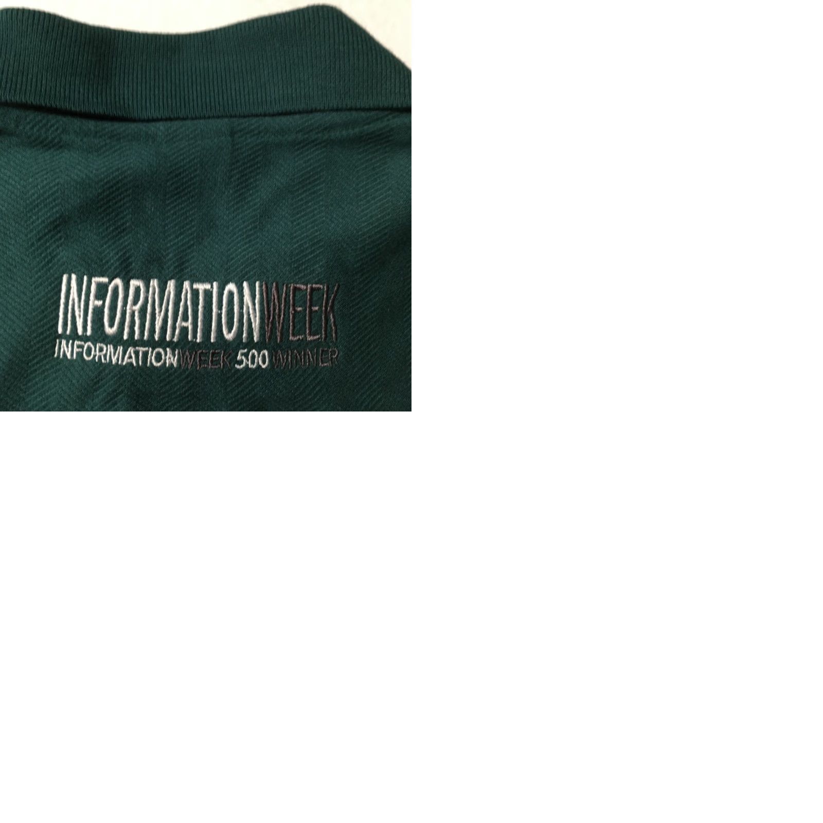 Vintage Polo Shirt Green Size Medium Men’s Shirt Button Up 3COM INFORMATION EMBROIDERED Size US M / EU 48-50 / 2 - 9 Thumbnail