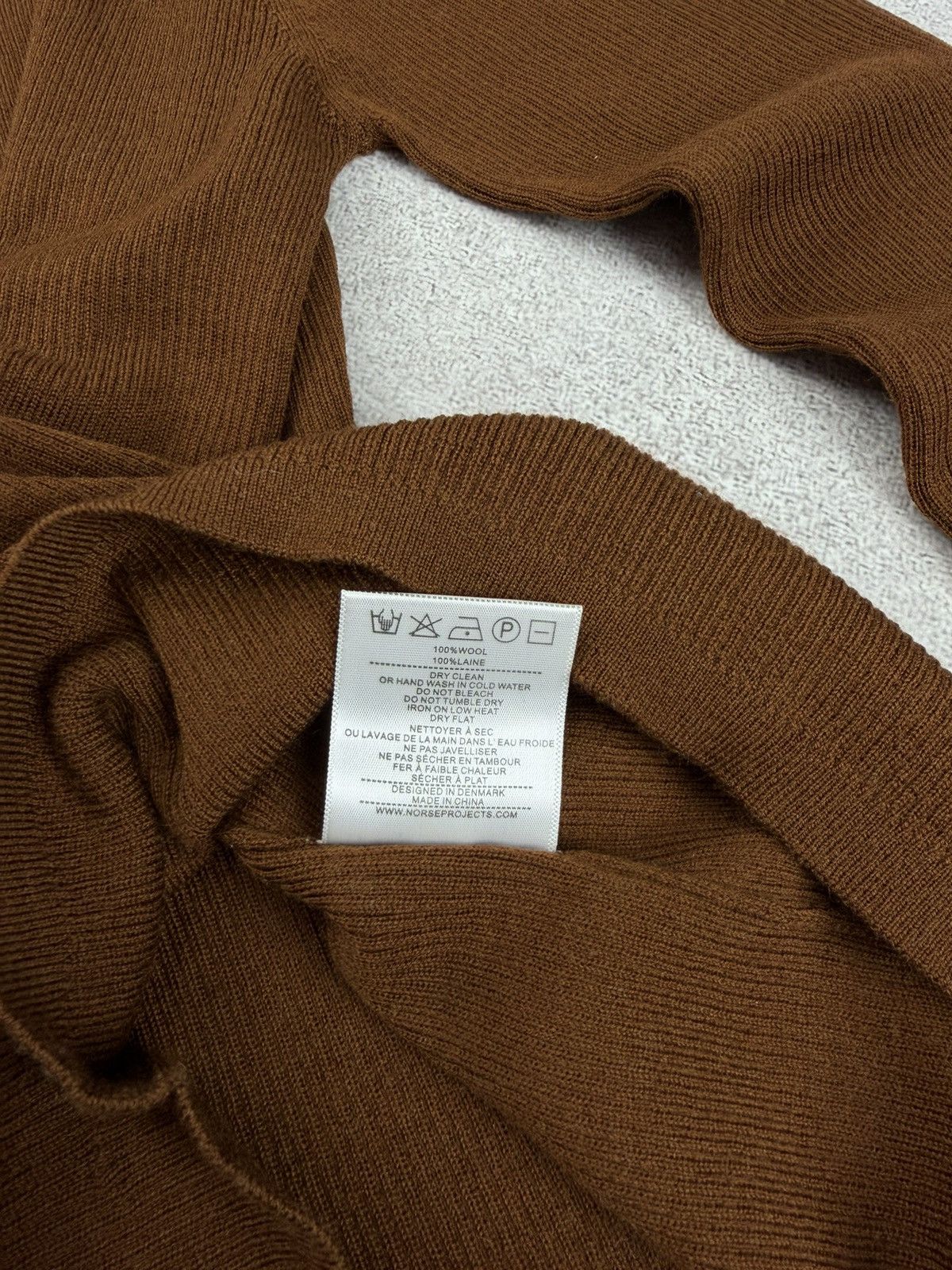 Norse Projects Norse Projects Siri Roll Merino Jumper Brown Size L Size L / US 10 / IT 46 - 8 Thumbnail