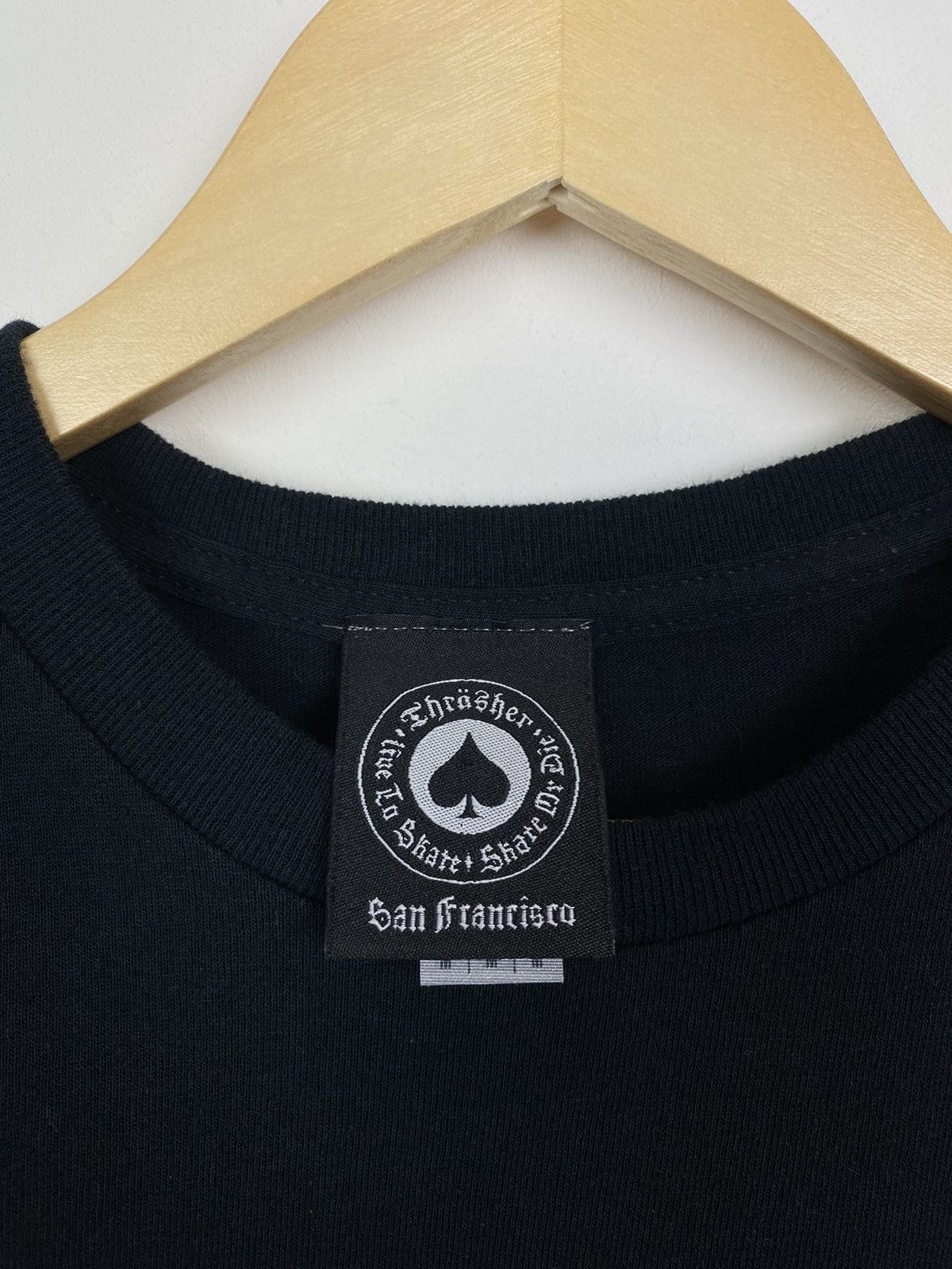 Gildan × Thrasher Thrasher Magazine Y2K T-Shirt Logo Black Skategang Top Tee Size US M / EU 48-50 / 2 - 3 Thumbnail