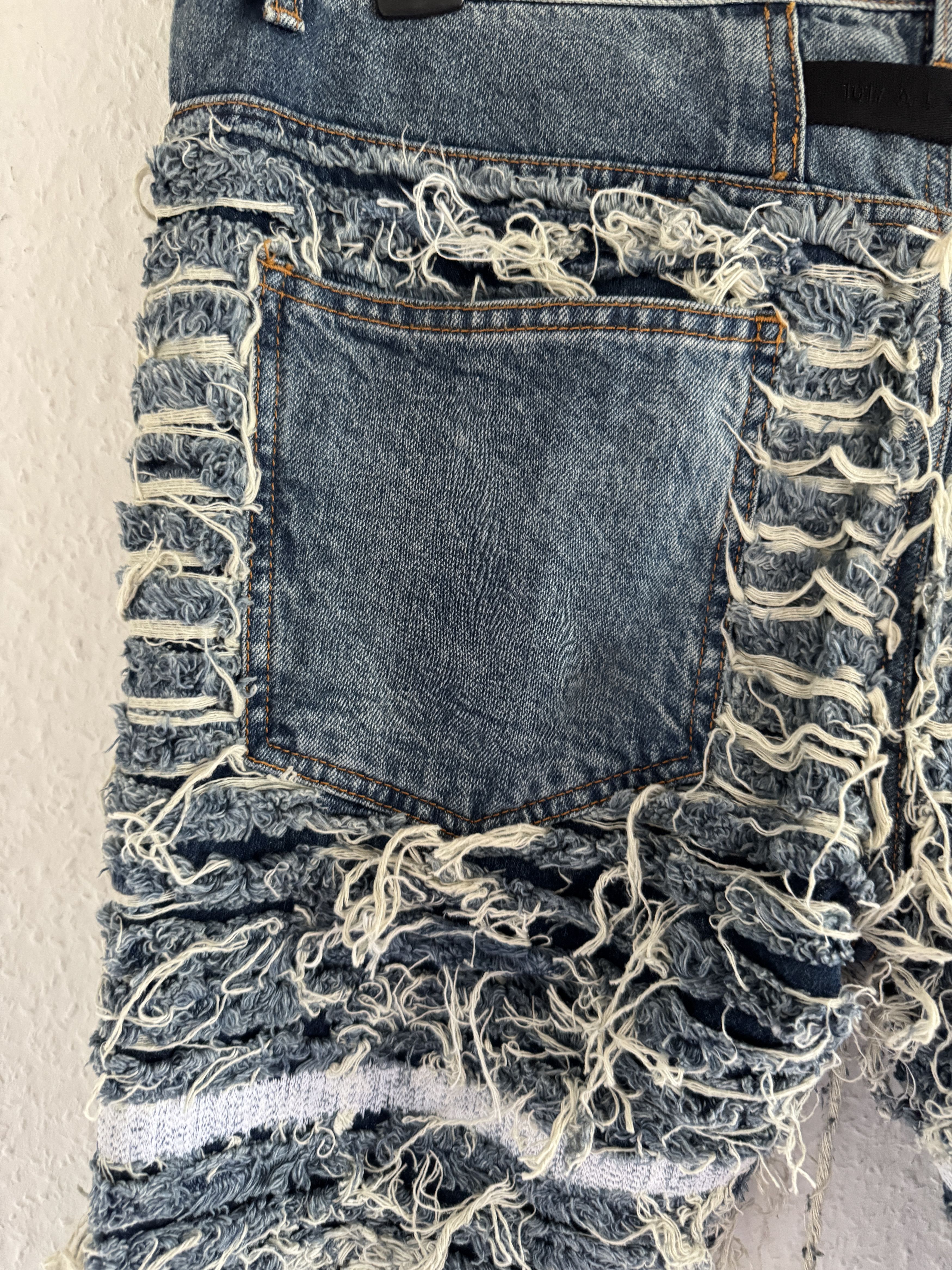 1017 ALYX 9SM × Blackmeans Distressed Shredded Blackmeans x Alyx Pants Size US 34 / EU 50 - 17 Thumbnail
