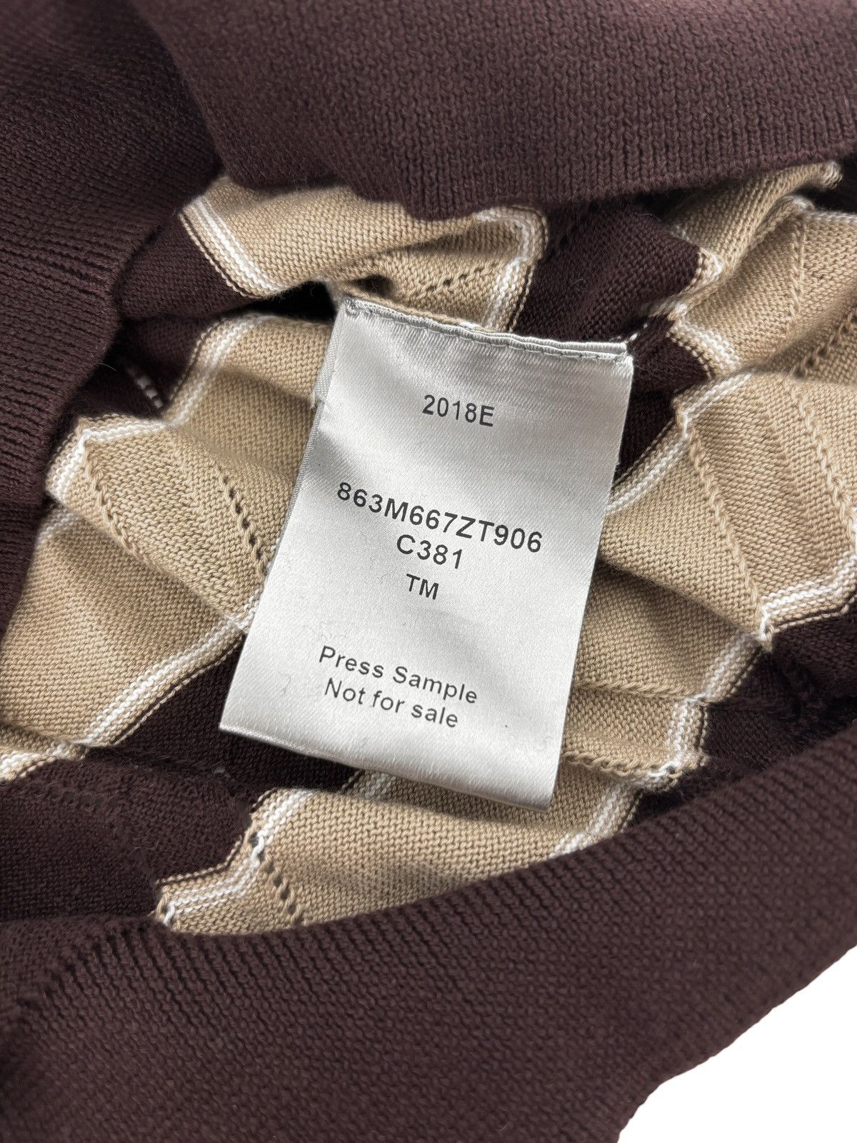 Dior S/S 2018 Sample Knit Sweater Vest (SS18, Homme) Size US M / EU 48-50 / 2 - 8 Thumbnail