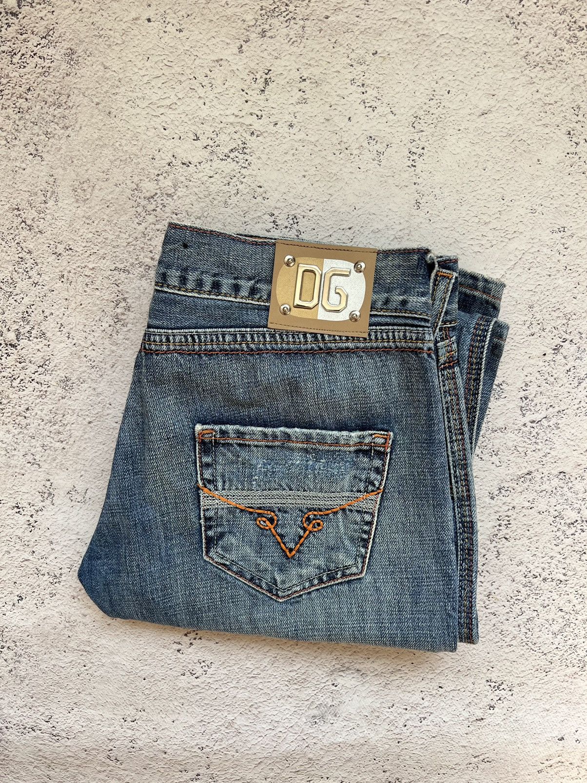 Dolce & Gabbana × Hysteric Glamour × Vintage Y2K Vintage Dolce & Gabbana Faded Bootcut Jeans Size 30" / US 8 / IT 44 - 2 Thumbnail