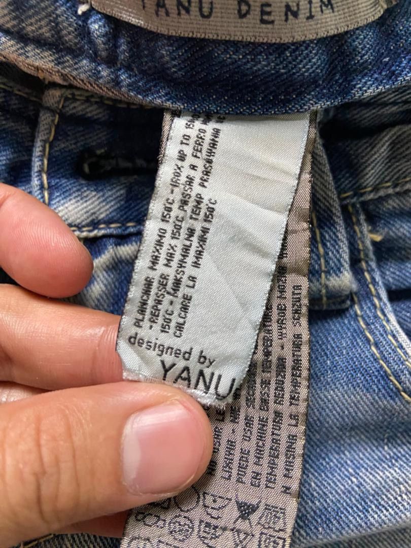 Japanese Brand YANU Collection Distressed Denim Ripped Jeans (184) Size US 29 - 4 Thumbnail