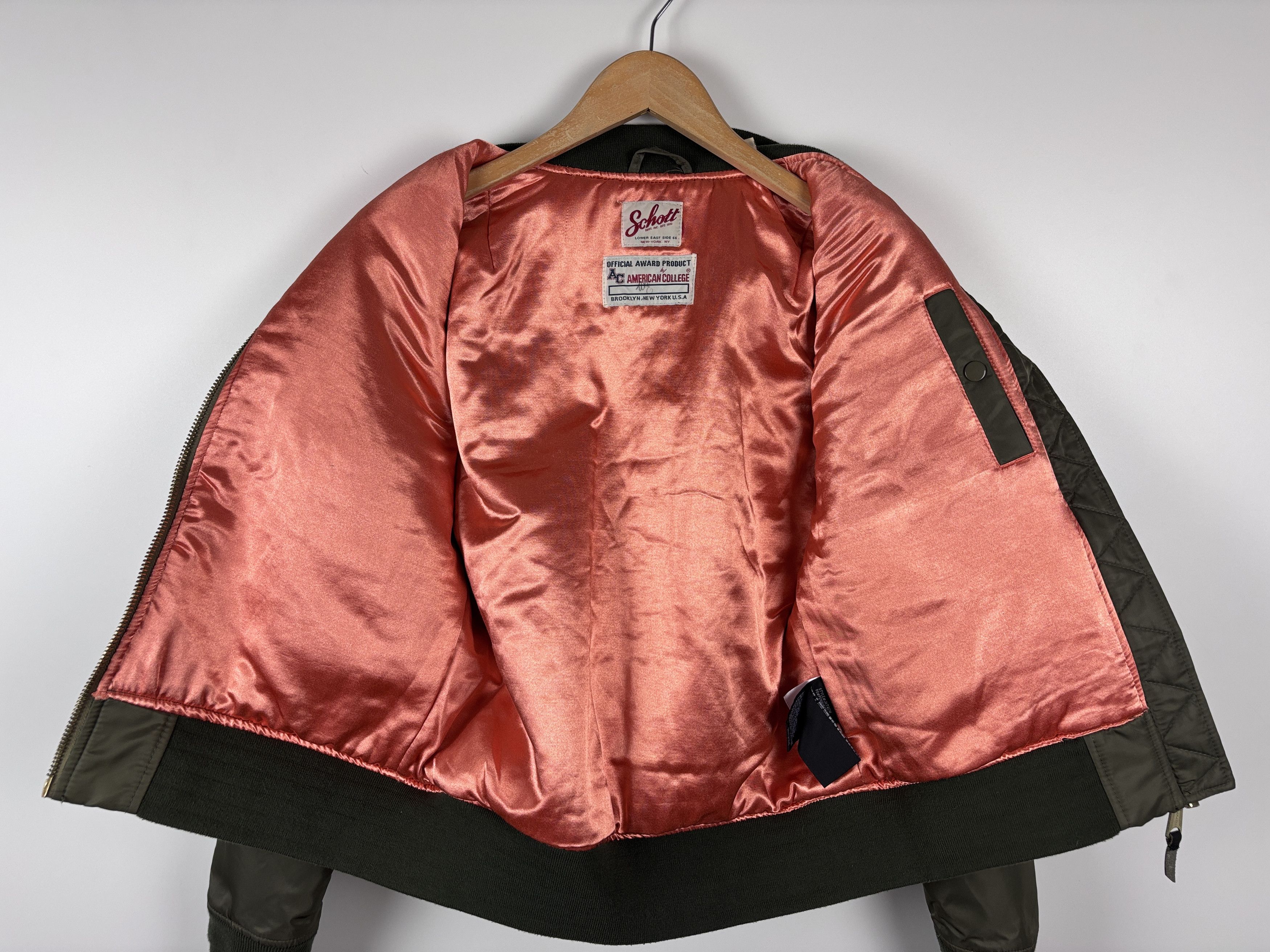 Schott Schott NYC x American College MA-1 Bomber Jacket Womens L Size L / US 10 / IT 46 - 8 Thumbnail