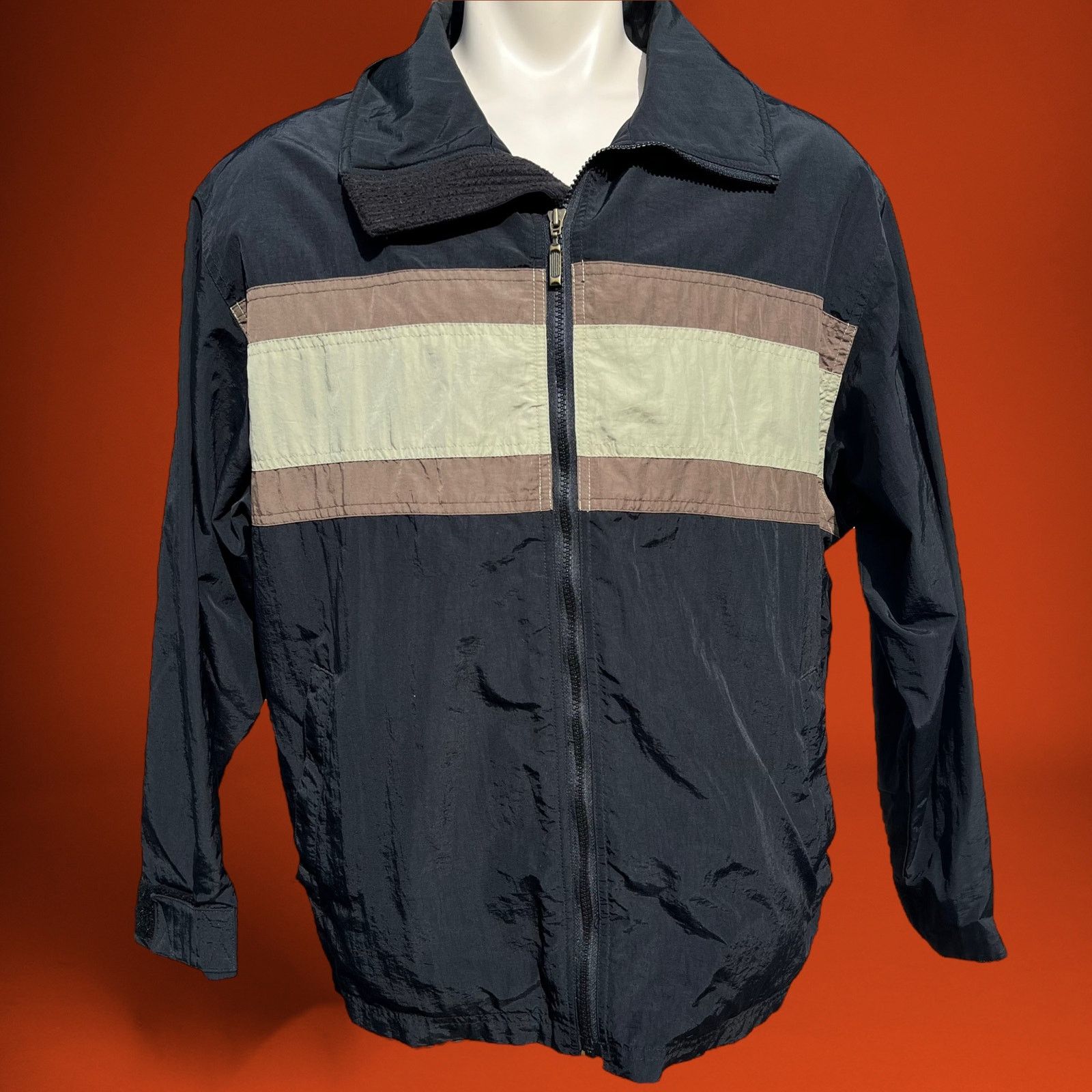 Vintage OP Jacket Medium Tech Zip Up Ocean Pacific Snowboard