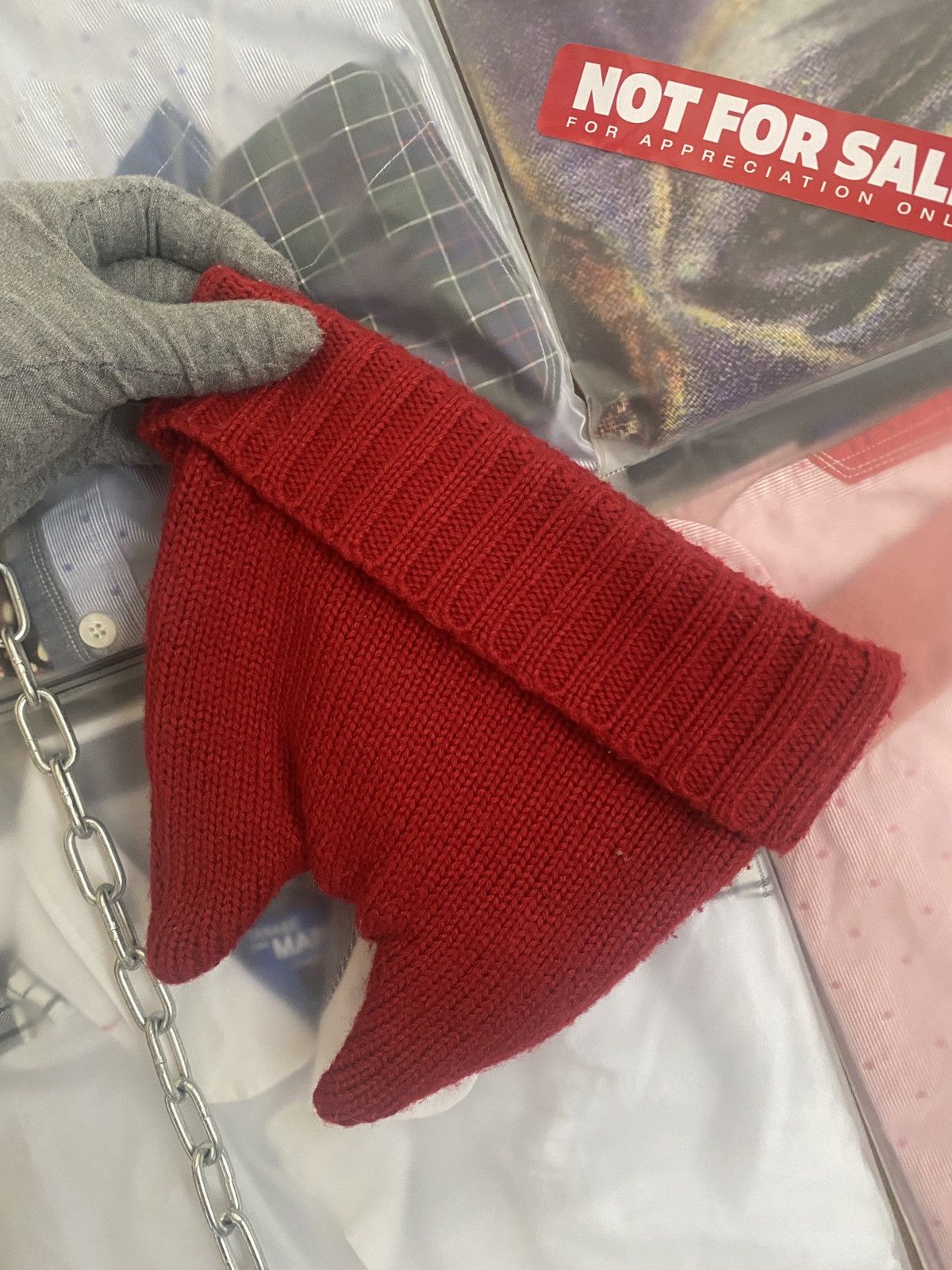 Japanese Brand Devil Horn Beanie Like Comme Des Garcons Beanie Size ONE SIZE - 3 Thumbnail