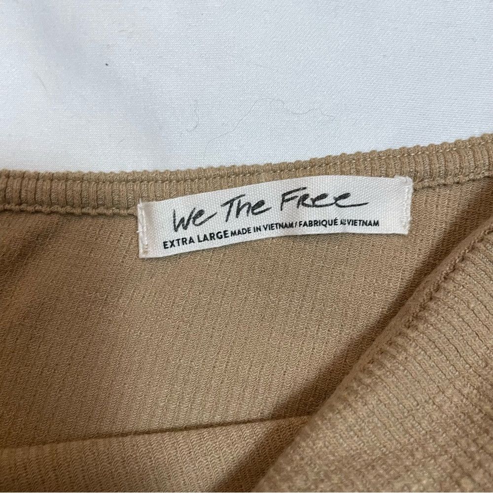 Free People NWT New $68 Free People Addie Layering Beige Top Size XL Size XL / US 12-14 / IT 48-50 - 8 Thumbnail