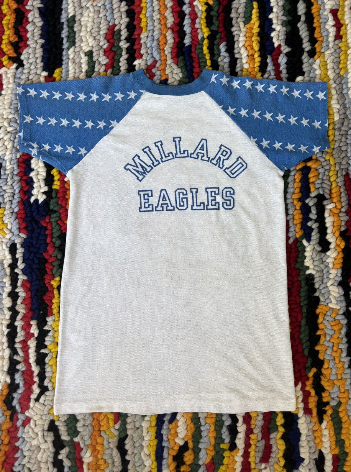 Vintage 1970s Vintage Tee Shirt Spell-out Size US M / EU 48-50 / 2 - 1 Thumbnail