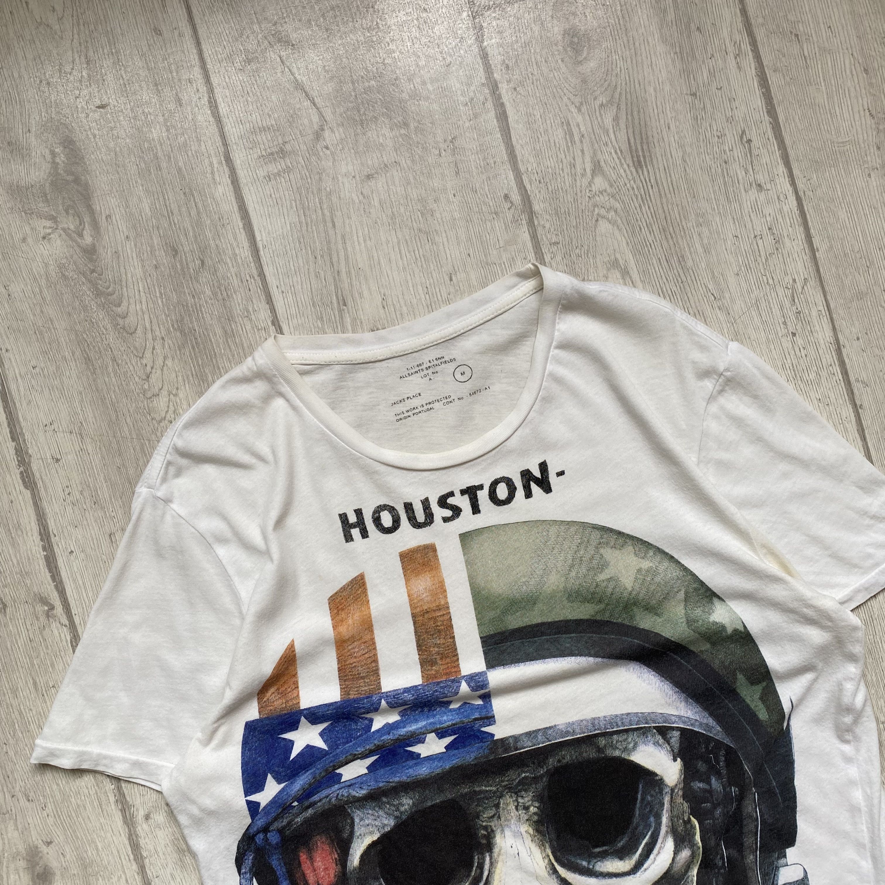 Allsaints 🚀 Allsaint Skull Logo Tee Nasa Huston light t-shirt Size US M / EU 48-50 / 2 - 2 Thumbnail