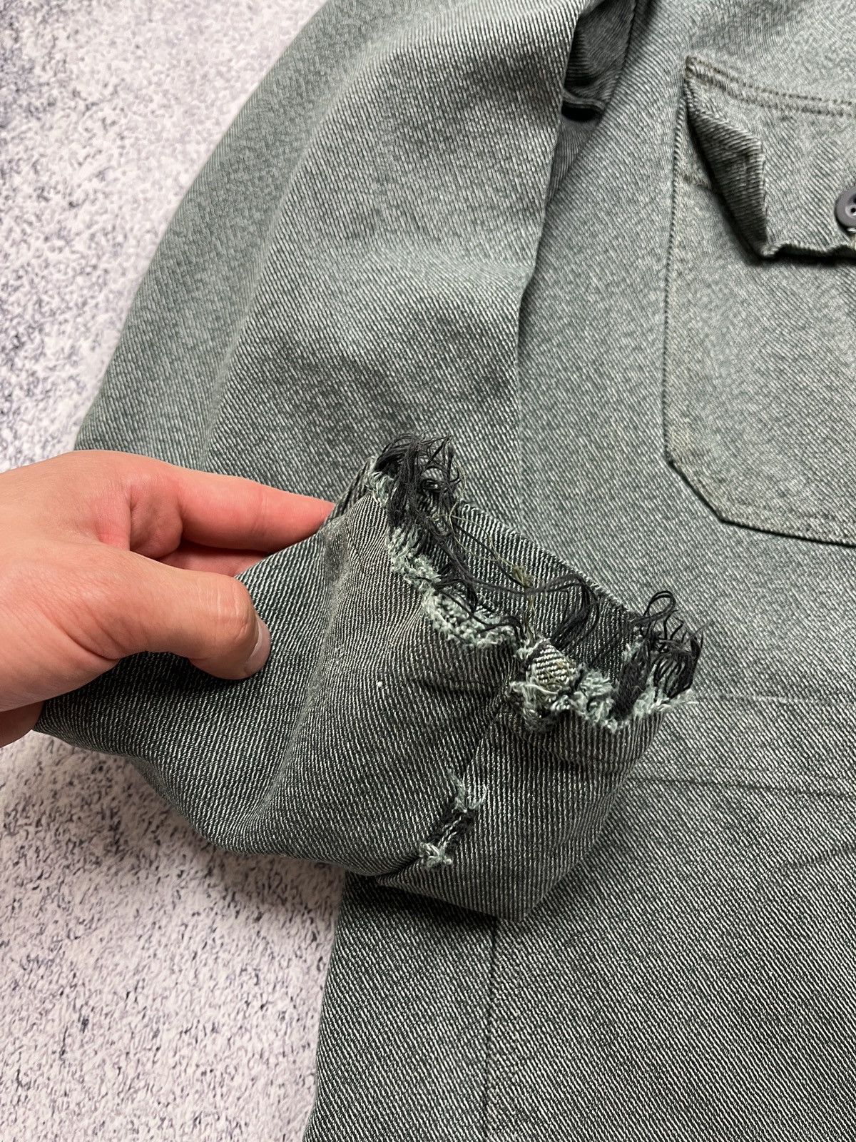 Vintage 90’s 80’s Sanfor Work Jacket Distressed Rare