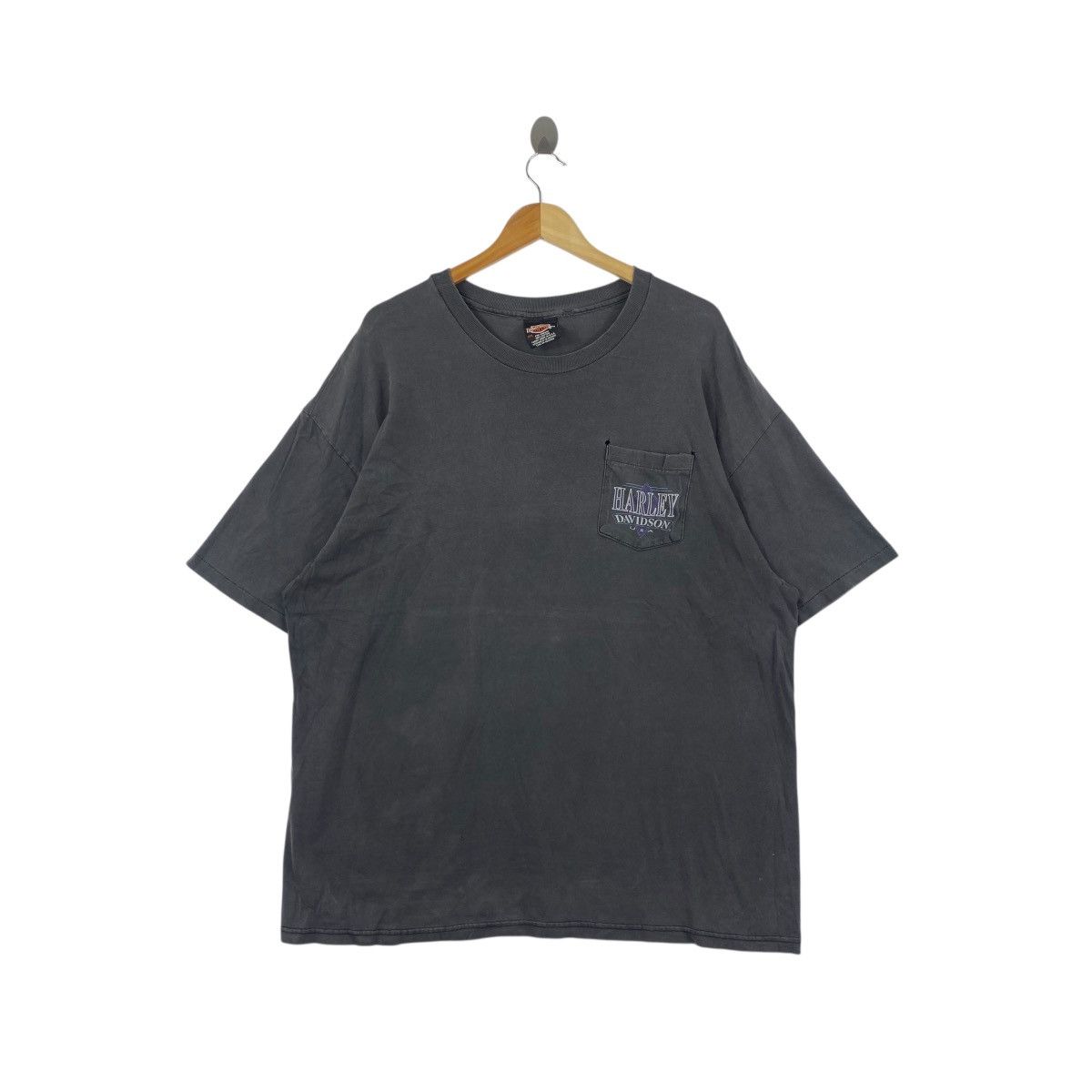 Harley Davidson Vintage 90s Trashed HARLEY-DAVIDSON Motorcycle T Shirt Size US XXL / EU 58 / 5 - 1 Thumbnail
