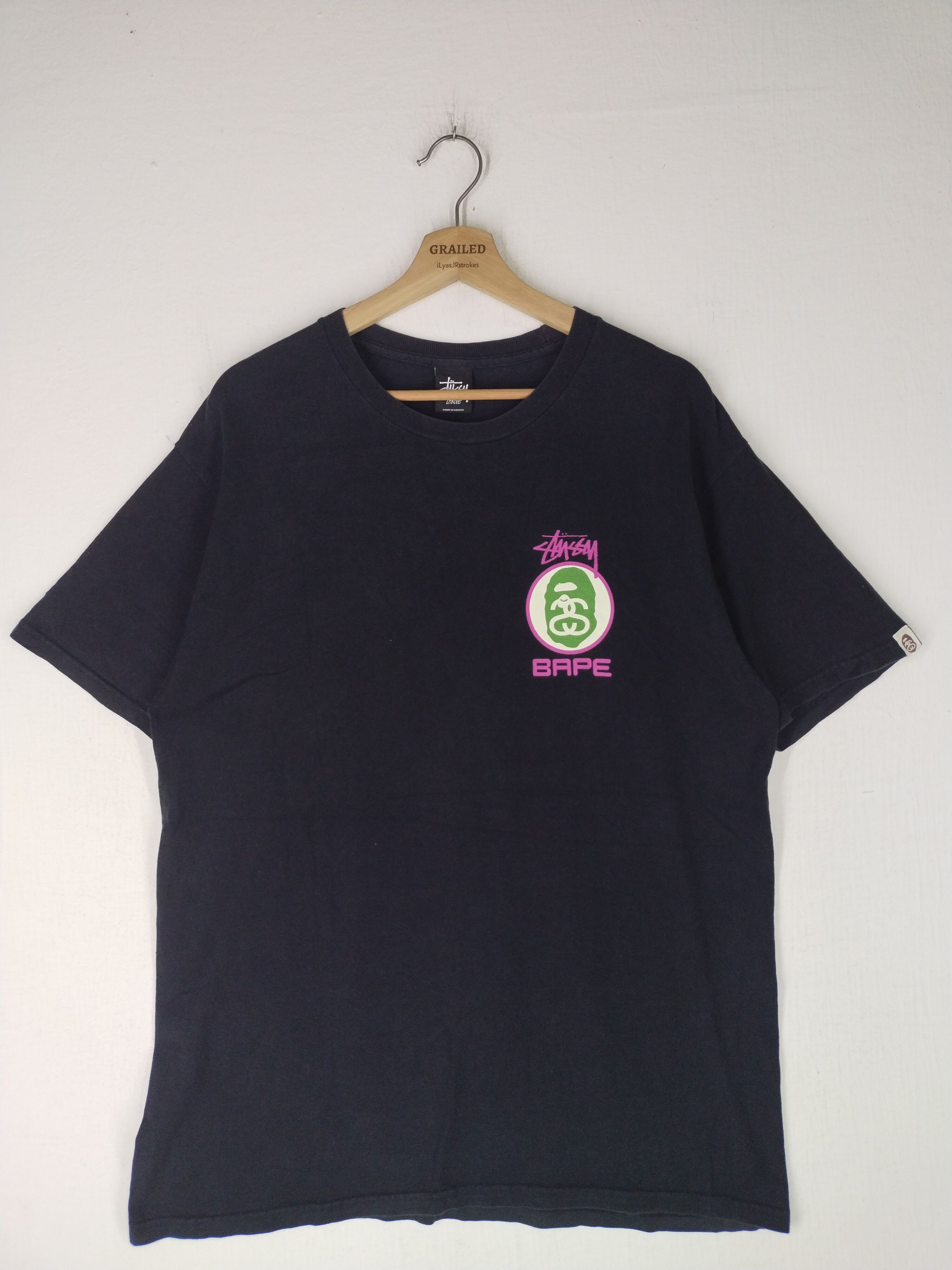 Bape × Stussy Bape x Stussy Tee Size US L / EU 52-54 / 3 - 2 Thumbnail