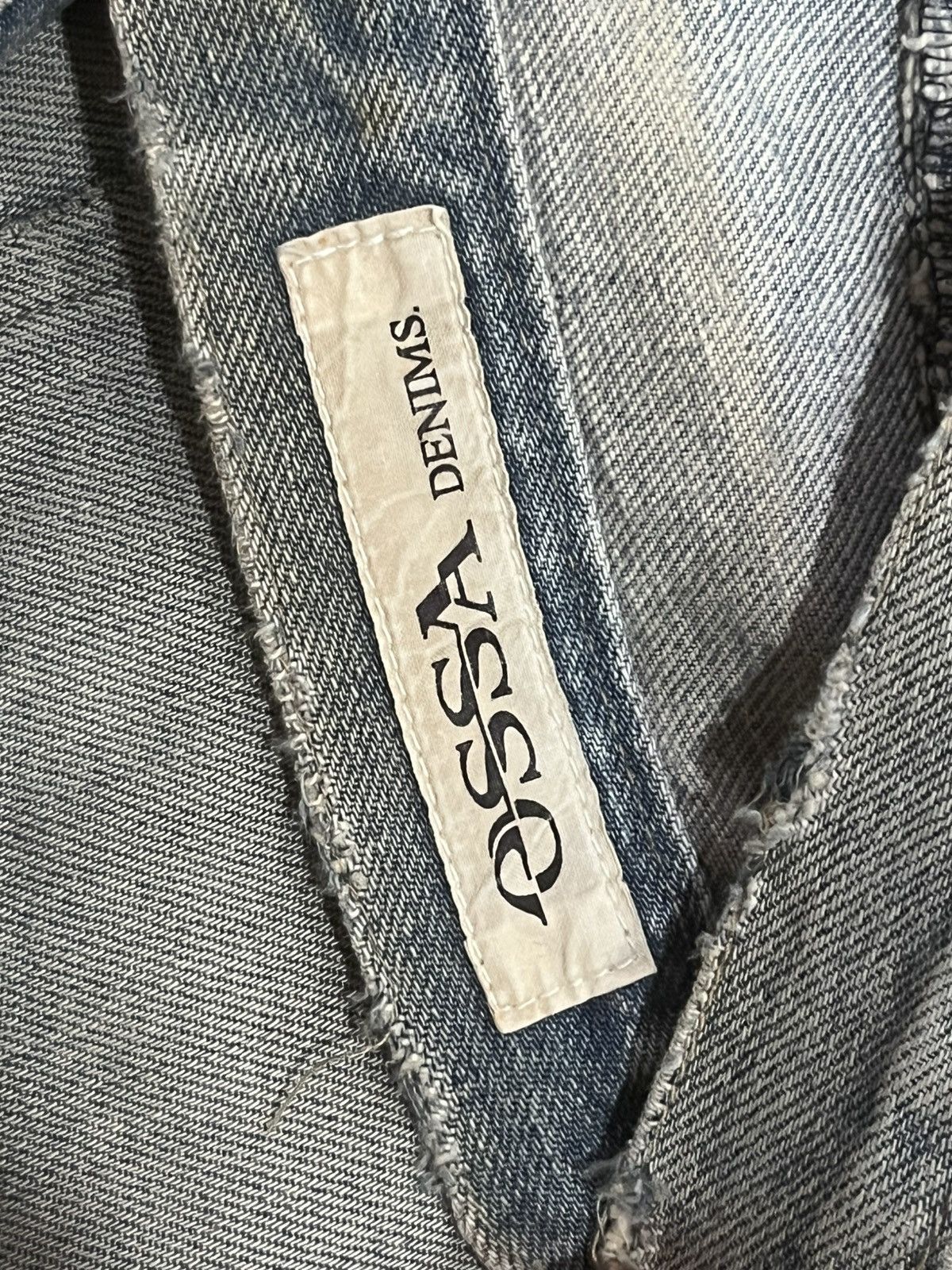 BUFFALO BOBS × GOSTAR DE FUGA × Japanese Brand ⚡️Streetwear⚡️Vintage Japanese Brand Ossa Denim Ash Blue Jeans Size US 32 / EU 48 - 17 Thumbnail
