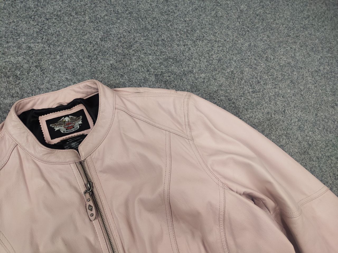 Harley Davidson Harley Davidson Leather Zip Jacket Pink Wings Vintage Y2K Size XXL / US 16-18 / IT 52-54 - 4 Thumbnail