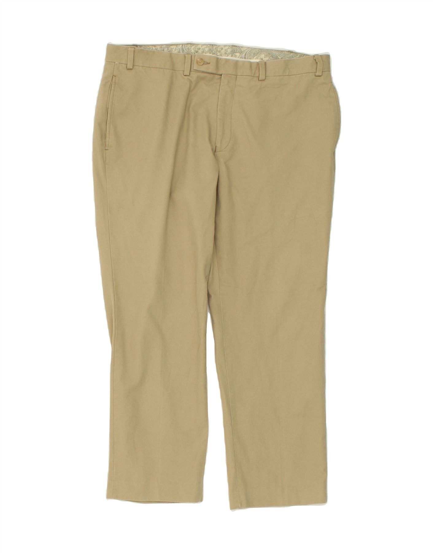 Ralph Lauren Womens Slim Chino Trousers W36 L27 Beige Cotton Size 26" / US 2 / IT 38 - 1 Thumbnail