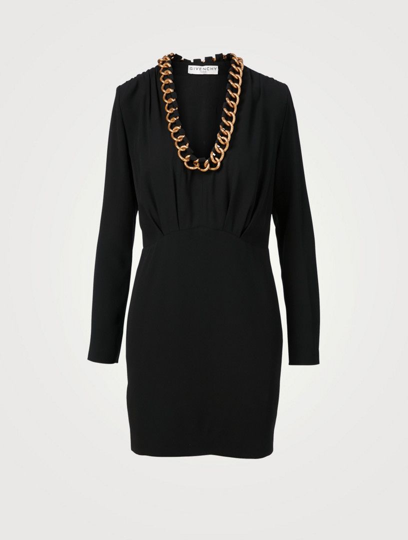 Givenchy o1y0925 Mini Dress in Black Size M / US 6-8 / IT 42-44 - 1 Thumbnail