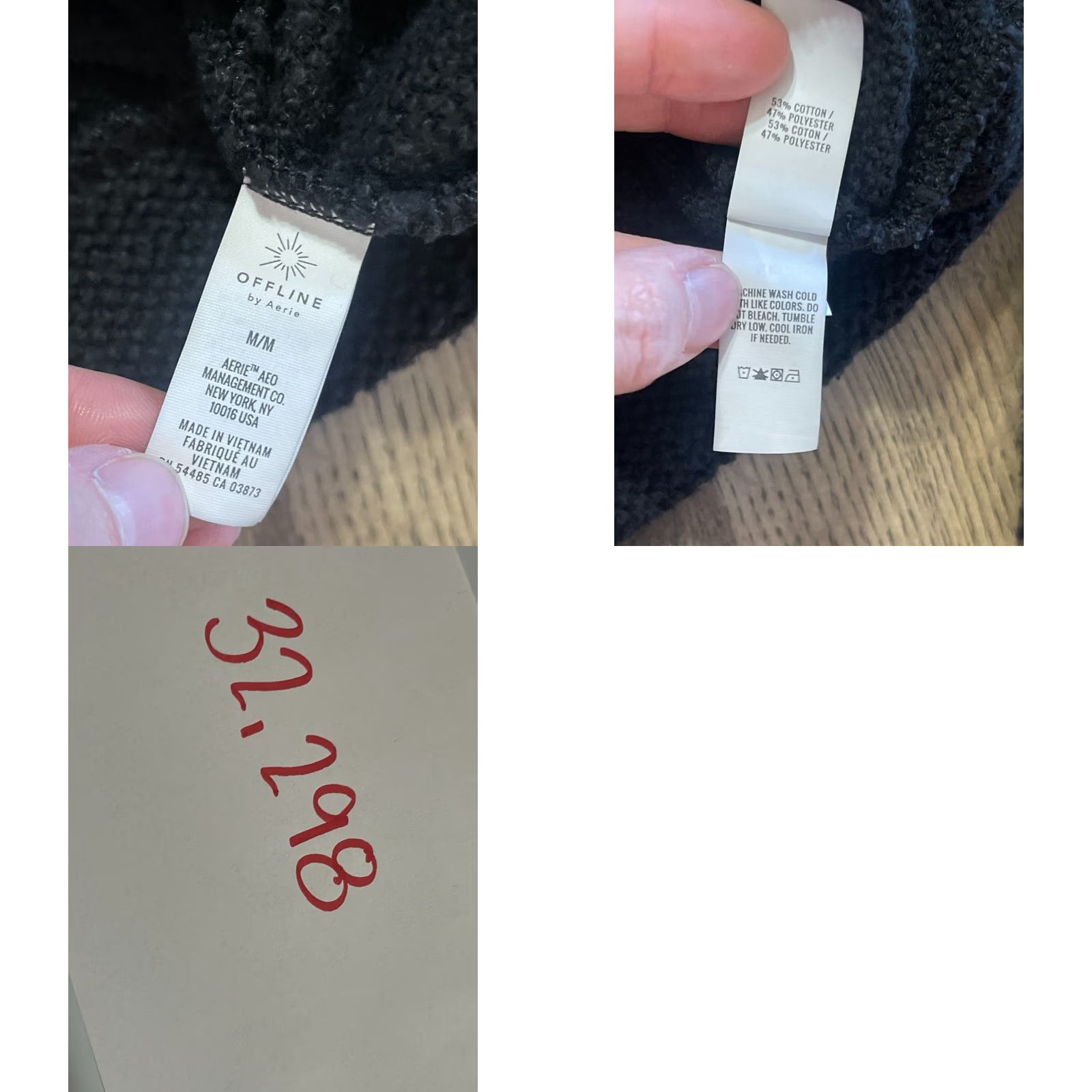 Vintage Aerie Sweater Womens Medium Black Turtleneck Long Sleeve Pullover Casual Knits Mens? Size M / US 6-8 / IT 42-44 - 8 Thumbnail