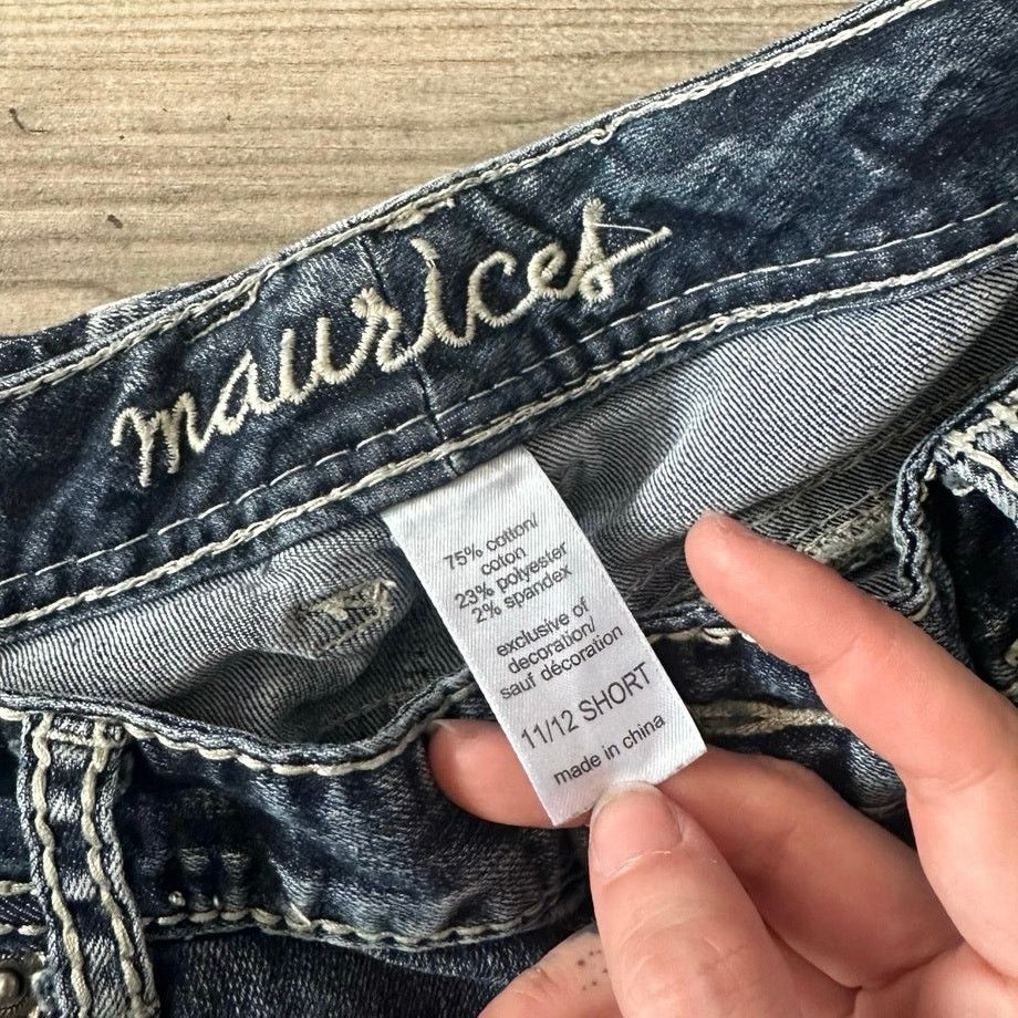 Other maurices bohemian stitch dark blue short jeans Size 34" / US 12 / IT 48 - 5 Thumbnail