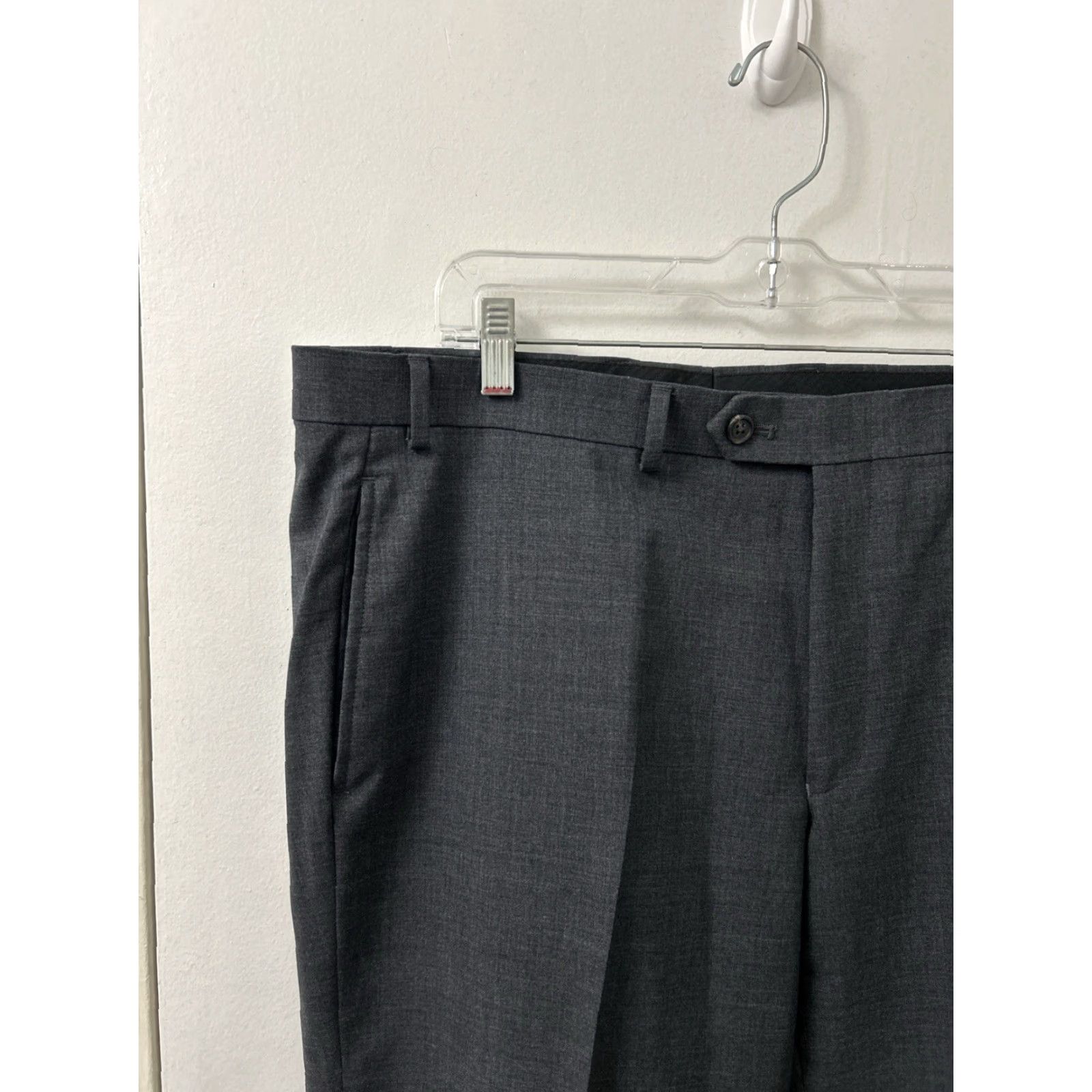Ralph Lauren Lauren Ralph Lauren Total Comfort Pants Mens 38x30 Gray Wool Dress Pants Business Workwear N/A Size US 38 / EU 54 - 4 Thumbnail