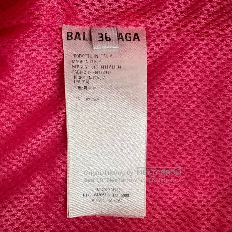 Balenciaga Balenciaga Pink Fleece Long Sleeve Jacket Size XS / US 0-2 / IT 36-38 - 4 Thumbnail