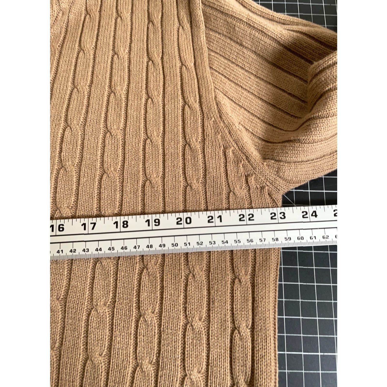 Sears VINTAGE Sears Men's Cardigan Sweater Adult XL Heavyweight Chunky Knit Brown V-Neck Fall Winter Size US XL / EU 56 / 4 - 5 Thumbnail