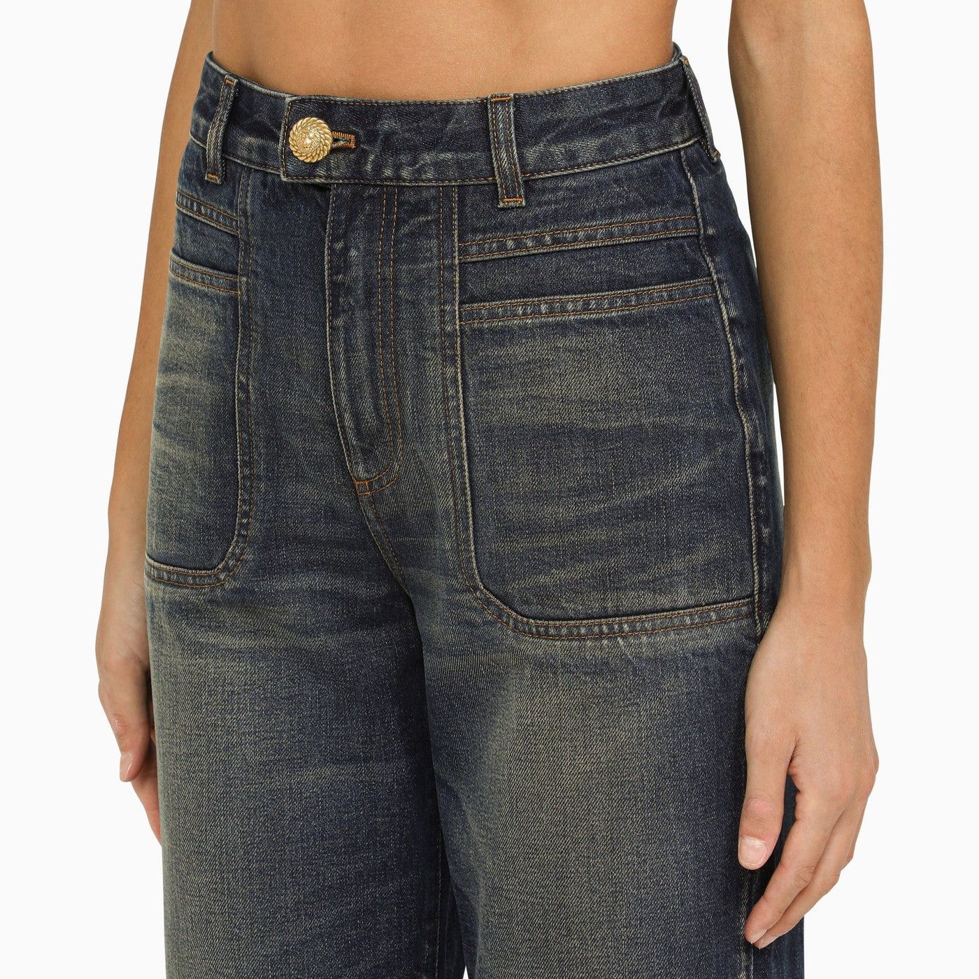 Balmain o1y0625 Denim Pant in Blue Size 32" / US 10 / IT 46 - 2 Thumbnail