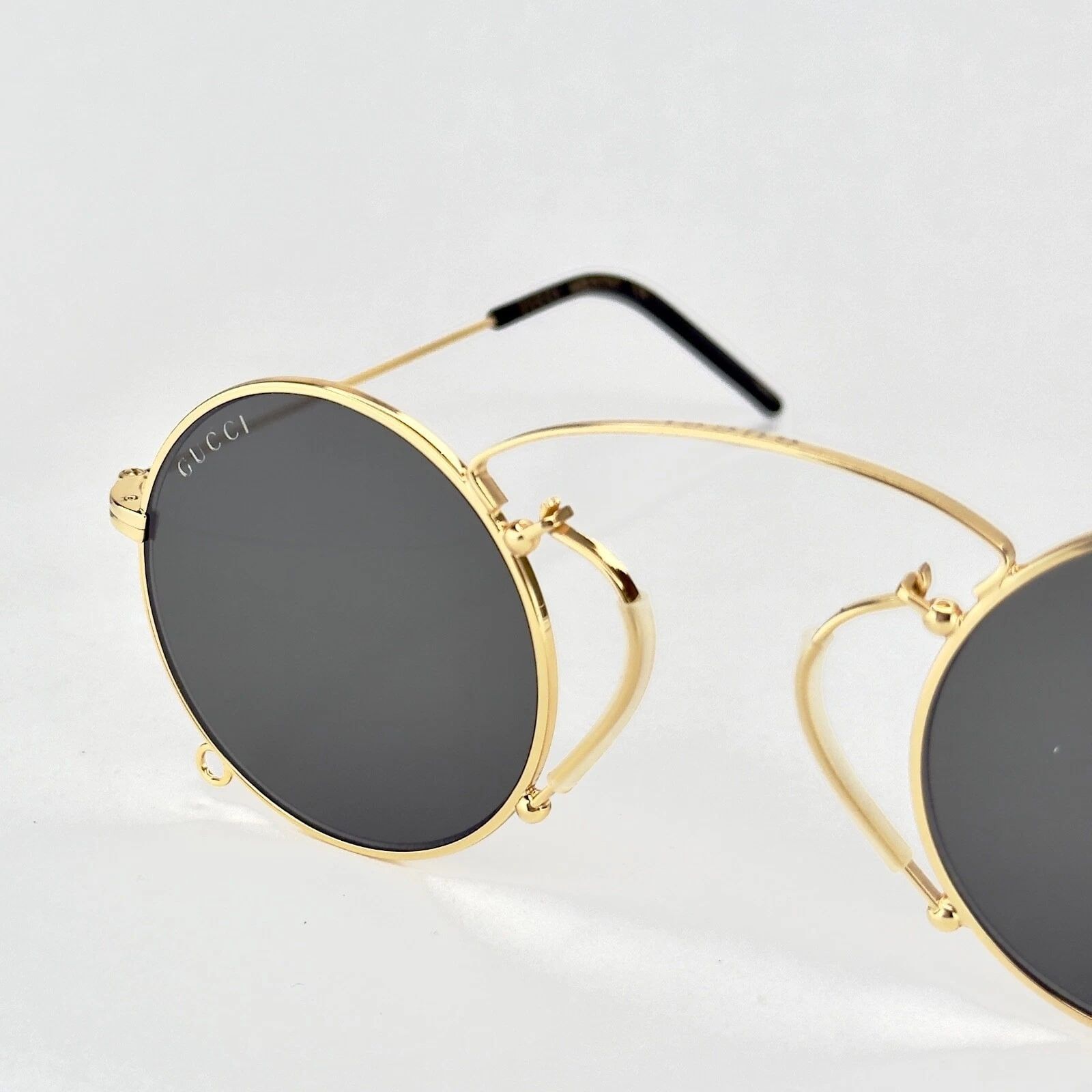 Gucci GUCCI GG0991S ARIA Pinke-nez 0991 Black Gold Chain 002 Size ONE SIZE - 2 Thumbnail